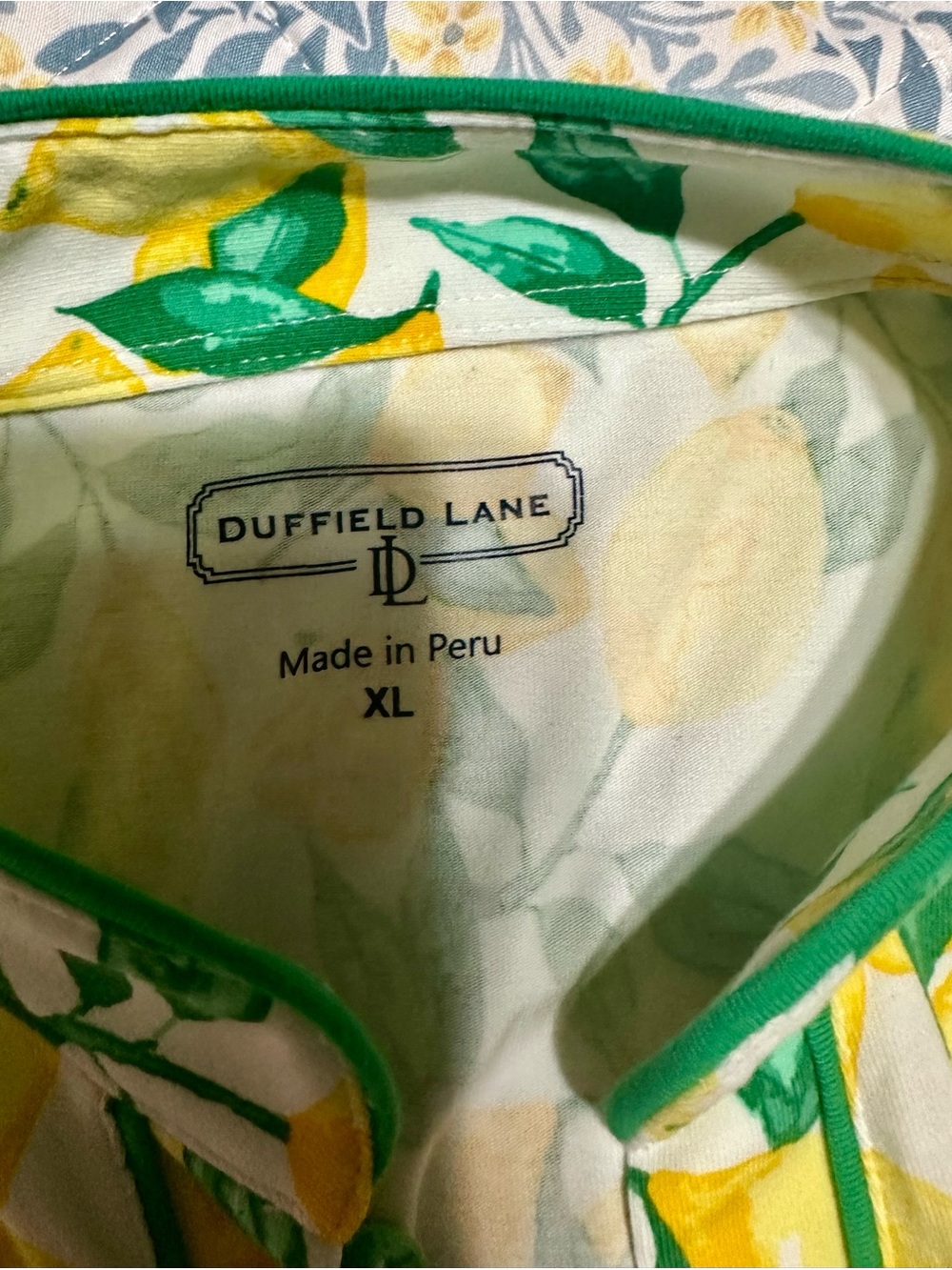 Duffield Lane Lemon Print Tiered Dress - Yellow & Green - Picture 11 of 16